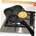 Cast Iron Skillet Egg Cooker Pan - 4 Egg Frying Pan, Non Stick Divided Grill Pan