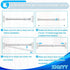 Small Tension Rods 16 to 28 Inch, Adjustable Shower Spring Tension Rod for Windows