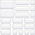Drawer Organizers Set of 19, Clear Plastic Storage Bins for Kitchen, Bathroom, Office, and Jewelry