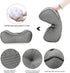 Lumbar Support Pillow for Office Chairs, Back Support Cushion for Lower Back Pain Relief, Small Grey