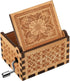 You are My Sunshine Wood Music Box, Laser Engraved Vintage Musical Box Gifts for Girlfriend, Family, Friends