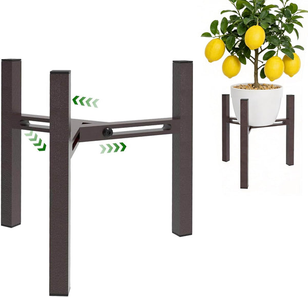Drawinsage Adjustable Plant Stand Indoor, Metal Stable Plant Holder, Modern Plant Stands Fits