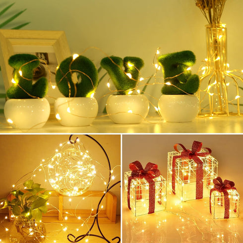 12 Pack 3 kolpop LED Fairy Lights Battery Operated with Modes, Mini Twinkle String Lights Battery Powered Waterproof