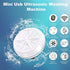 WAQIA Mini Washing Machine Portable Ultrasonic Turbine Washer, Portable Washing Machine with USB for Travel Business Trip or College Rooms