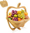 MYOSOTIS Apple Shape Foldable Fruit Basket Gift Snack Box for Halloween Holiday Party Christmas Decoration