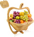 MYOSOTIS Apple Shape Foldable Fruit Basket Gift Snack Box for Halloween Holiday Party Christmas Decoration