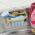 TAILI Sponge Holder for Kitchen Sink with Strong Suction Cup Removable, Rustproof Aluminum Sink Caddy for Sponge