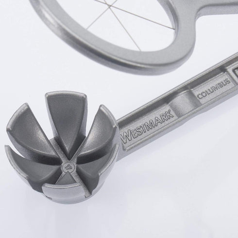 Westmark Wedge Egg Slicer - Heavy-Duty Aluminum Cutter with Stainless Steel Blades for Wedge Slices, Multi-Purpose
