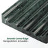 2PCS Koville Indian Natural Green Marble Soap Dish for Shower, Stone Soap Tray for Bathroom, Marble Bar Soap Holder