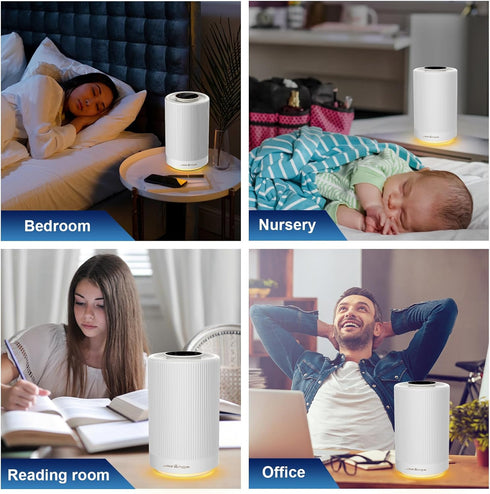 Jafanda Air Purifiers for Home Bedroom, H13 True HEPA Coverage 450 sqft, 23 dB Air Cleaner