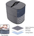 Yarwo Coffee Maker Dust Cover for Keurig K-Classic and K-Select, Gray with Arrow, Visible Cover with Pockets