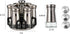 360 6pcs Rotating Spice RackSpice Rack Organizer for Cabinet - Includes Glass Spice Jars and Labels,Spice Storage