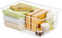 iPEGTOP Wire Storage Freezer Baskets, Set of 6 Large 15.4" White Organizer Storage Bins with Handles for Kitchen,