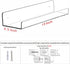 2 Bedroom,Room,15 Inch Pcak Clear Acrylic Shelves for Bathroom Wall Shelf & Organizer,Invisible Floating Shelves & Wall