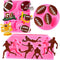 Whaline 3Pcs Football Fondant Mold, Sports Theme Silicone Mold for Cupcake Sugar Craft and Baking