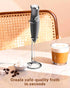 2 Milk Frother With Stand Handheld Frother Wand Drink Mixer Handheld Coffee Stirrers Electric Frother for Coffee Mixer