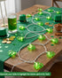 8.5Ft 10 SUNSGNE Shamrock String Lights St. Patrick's Day Lights, Outdoor Patio String Light with LED Green Shamrock