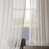 HPD Half Price Drapes Linen Sheer Curtains, 84 Inches Long, Gardenia, 50W x 84L, 1 Panel