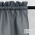 Tier Curtains, Waffle Woven Textured Kitchen Tier Curtains, Waterproof Half Window Covering, 30" x 24", Grey, Set of 2