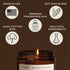 Sweet Water Decor Pumpkin Spice Candle | 9oz Amber Jar with Black Lid, Scented Candles of Pumpkin, Cloves, Buttercream,