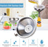 Kitchen Funnel for Filling Bottles, 304 Stainless Steel Food Funnels with Strainer and 200 Mesh Filter Set