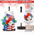 4th 250th Countertop JarThenaAMCS Patriotic Vase Paper Towel Holder Stand of July American Flag Star Flower Metal