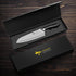 MAD SHARK Premium Santoku Knife - 8 Inch Professional Kitchen Knife, German Stainless Steel, Black