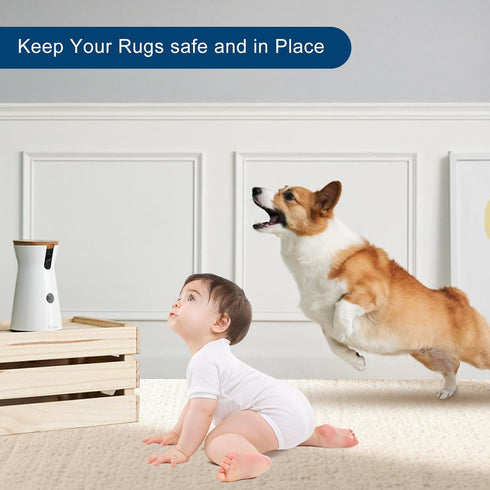 Non Slip Rug Pads: 3x5 Rug Pad Gripper for Hardwood Floors, Under Carpet Anti Skid Mat, Beige to Keep Rugs Safe
