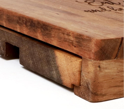 3 Let's Make Memories Personalized Cheese Board - Wood and Marble - for Weddings - for Newlyweds - for Entertaining