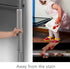 OUGAR8 Refrigerator Door Handle Covers, Protective Electrical Kitchen Appliances Gloves, Gray Plush