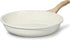 ESLITE LIFE Nonstick Ceramic Frying Pan Skillet, 8'' (White), Non-Toxic, Compatible with All Stovetops, PTFE & PFOA Free