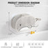 Austion Quick-Drying Baby Bath tub Toy Organizer Storage for Bathroom, Large-Capacity mesh Bath Toy Holder for Bathtub