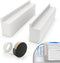 2 Pack Window Air Conditioner Foam Block, U-Shaped Insulation Foam Block for Indoor AC Unit, White