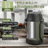 128oz 48 Hydraful Gallon Jug, Large Insulated Stainless Steel Sports Water Jug, Large Triple Wall Vacuum Insulation