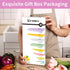 Knife Set with Kitchen Cutting Board, 30 Piece Colour Coding Stainless Steel Boxed Knives with Shears