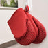 Big Red House Silicone Mini Oven Mitts - Red - Set of 2 - Heat Resistant Kitchen Gloves for Cooking Baking