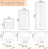 6 Pack Clear Drawer Organizer Set,Versatile Bathroom and Vanity Organizer Trays,Acrylic Drawer Storage Trays,Storage Bins for Makeup Jewelries,Cosmetics,Gadgets,Kitchen Utensils and Office by Fodofodo