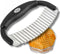 TableCraft Single Mezzaluna H6610 – Wavy Crinkle Cutter for Fruits, Vegetables, Pickles & Potatoes – Stainless Steel,