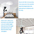 Hxchen 38mm/1.5" Heavy Duty Ceiling Hooks - Swag Hook with Steel Screws for Hanging Plants, Black (2 Sets)