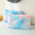 Set 2-Piece Set (1 1 Cozy Set Besfunny Shaggy Fluffy Tie Dye Light Blue Comforter Cover Twin Faux Fur Shaggy Tie Dye
