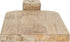 Creative Co-Op Compact Hand-Carved Mango Wood Slicer, Natural Cheese and Cutting Board