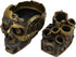 Ebros Gift Mad Max Steampunk Cyborg Robotic Skull Decorative Box, Jewelry Trinket Storage or Makeup Brush Holder