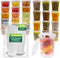 Freshware 48 Pack Food Storage Containers with Lids, 16 and 32 oz, Plastic Deli, Meal Prep, Microwave Safe, Clear