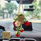 Cute Crochet Daisy Strawberry Hanging Plant, Aesthetic Rear View Mirror Ornament for Car, Handmade Decor Gift