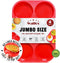 Walfos Silicone Muffin Top Pans - 4inch Jumbo Size Non-Stick Bakeware for Eggs, Hamburger Buns, Muffin Tops