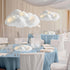 3 Set Artificial Cloud LED Light Decorations Hanging Cloud Baby Shower Table