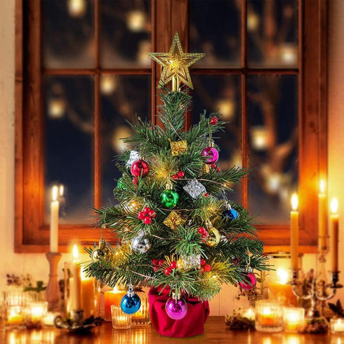 8FT 10 Count Bulbs LIDORE Super Bright Clear Mini Christmas Tree String Lights, Gift for Decoration, with White Cord