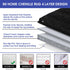 Striped Black Bathroom Rug Mat 20"x59", Ultra Soft Non Slip Chenille Bath Rugs for Bathroom, Bedroom, Kitchen