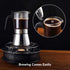 4/6/ 9 360ml/12.7oz/9 cup=40ml) Geesta Premium Crystal Glass-Top Stovetop Espresso Moka Pot - Cups Stainless Steel