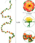 Miracliy 9Pcs 74FT Flower Garland, Artificial Rose Arch Vines for Wedding, Garden Tea Party Decoration